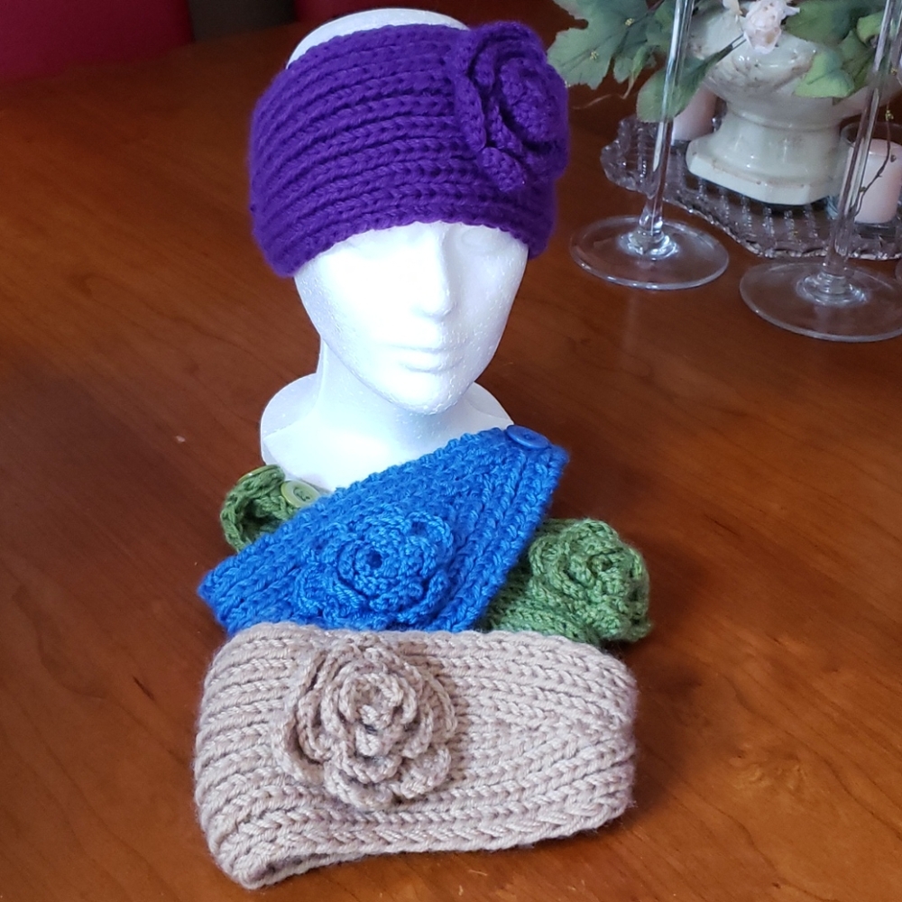 New Chunky hobo knit hand band ear muff